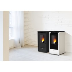 Pelletofen COINTRA MENSA Modulierend 6,4 kW aus Stahl und Gusseisen