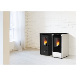 Pelletofen COINTRA MENSA Modulierend 6,4 kW aus Stahl und Gusseisen