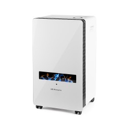 Estufa de Gas Orbegozo HBF 120 Llama Azul Cristal Blanco 3800W