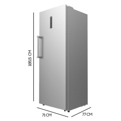 Cecotec Bolero CoolMarket UF 380 Inox Vertikal-Gefrierschrank mit einem Fassungsvermögen von 380 Litern