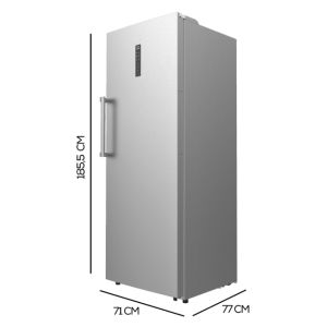 Cecotec Bolero CoolMarket UF 380 Inox Vertikal-Gefrierschrank mit einem Fassungsvermögen von 380 Litern