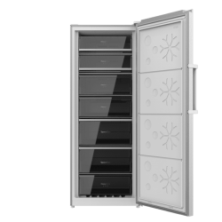Cecotec Bolero CoolMarket UF 380 Inox Vertikal-Gefrierschrank mit einem Fassungsvermögen von 380 Litern