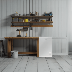 Cecotec Bolero CoolMarket Chest 99 weiß E Horizontal-Gefrierschrank mit einem Fassungsvermögen von 99 Litern