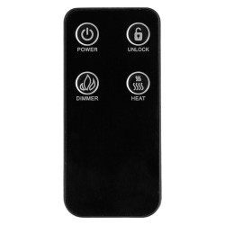Chimenea Eléctrica Orbegozo CM 8000 1800W Efecto Fuego Real