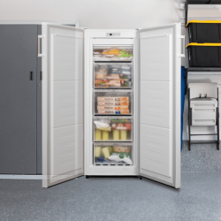 Cecotec Bolero CoolMarket UF 155 White E Vertikaler Gefrierschrank, Gesamtkapazität ohne Frost von 155 Litern