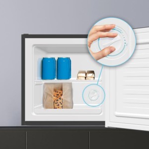 Mini-Kühlschrank umwandelbar in Gefrierschrank Cecotec Bolero CoolMarket TT 31 Dual Grey Glass E 31 Liter