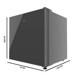 Mini-Kühlschrank umwandelbar in Gefrierschrank Cecotec Bolero CoolMarket TT 31 Dual Grey Glass E 31 Liter