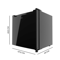 Mini-Kühlschrank umwandelbar in Gefrierschrank Cecotec Bolero CoolMarket TT 31 Dual Black E 31 Liter