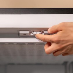 Cecotec Bolero CoolMarket TF 97 Inox Vertikal-Gefrierschrank mit einem Fassungsvermögen von 97 Litern
