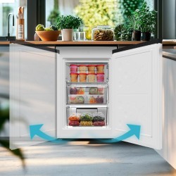 Congelador Vertical Cecotec Bolero CoolMarket TF 85 White E Capacidad de 85 Litros