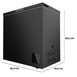 Congelador Horizontal Cecotec Bolero CoolMarket Chest 199 Black E Capacidad de 199 Litros