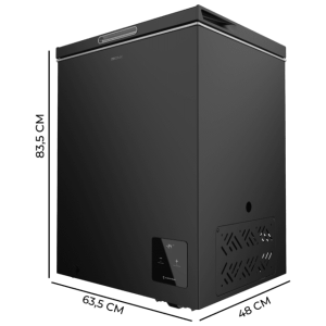 Congelador Horizontal Cecotec Bolero CoolMarket Chest 142 Black E Capacidad de 142 Litros