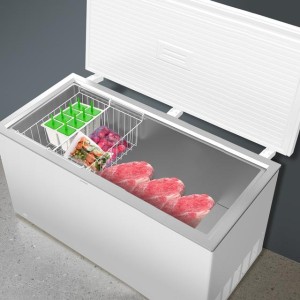 Cecotec Bolero CoolMarket Chest 500 weiß E Horizontal-Gefrierschrank mit einem Fassungsvermögen von 500 Litern