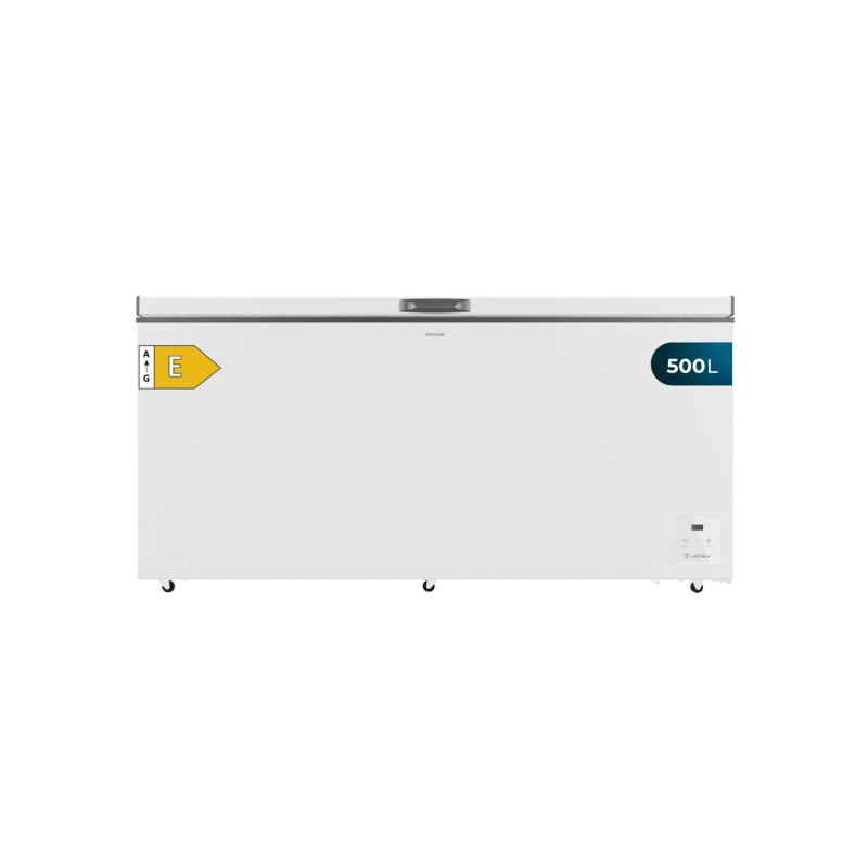 Cecotec Bolero CoolMarket Chest 500 weiß E Horizontal-Gefrierschrank mit einem Fassungsvermögen von 500 Litern Cecotec Bolero CoolMarket Chest 500 weiß E Horizontal-Gefrierschrank mit einem Fassungsvermögen von 500 Litern