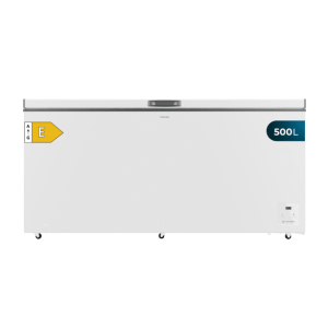 Cecotec Bolero CoolMarket Chest 500 weiß E Horizontal-Gefrierschrank mit einem Fassungsvermögen von 500 Litern