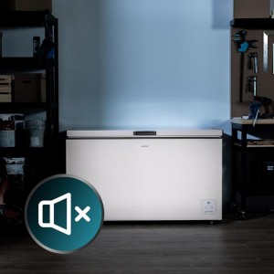 Cecotec Bolero CoolMarket Chest 400 weiß E Horizontal-Gefrierschrank mit einem Fassungsvermögen von 400 Litern