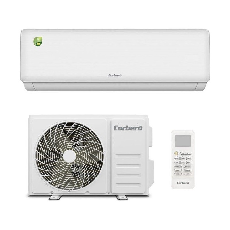 Klimaanlage Corbero CST09SIROCO Split 1x1 mit Wärmepumpe 2250 fg/h mit WiFi