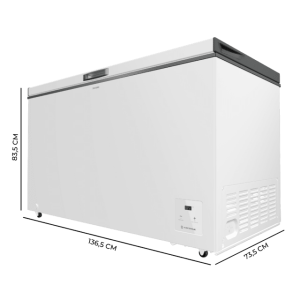 Cecotec Bolero CoolMarket Chest 400 weiß E Horizontal-Gefrierschrank mit einem Fassungsvermögen von 400 Litern