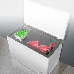 Cecotec Bolero CoolMarket Chest 254 White E Horizontal-Gefrierschrank mit einem Fassungsvermögen von 254 Litern