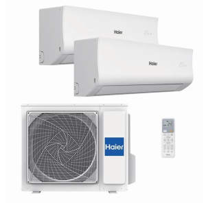 Klimaanlage Multisplit Haier TIDE-R 25+35/40 Split 2x1 mit Wärmepumpe 2010+3000 fg/h mit WiFi