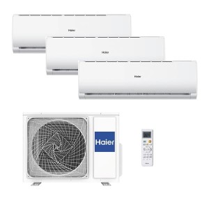 Klimaanlage Multisplit Haier TIDE R 25+25+35 C/50 Split 3x1 mit Wärmepumpe 2010+2010+3000 fg/h mit WiFi