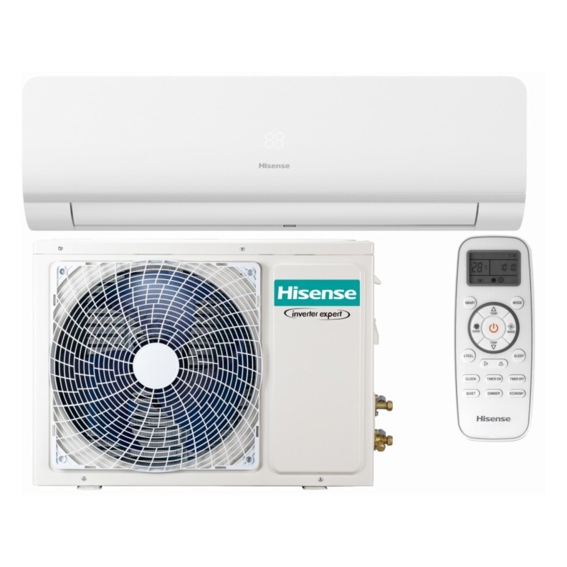 Klimaanlage Hisense Smart Clima KC25YR3B Split 1x1 mit Wärmepumpe 2236 fg/h mit WiFi