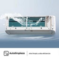 Klimaanlage Hisense Smart Clima KC25YR3B Split 1x1 mit Wärmepumpe 2236 fg/h mit WiFi