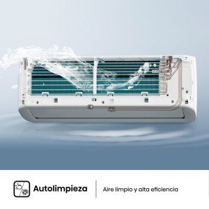 Aire Acondicionado Hisense Smart Clima KC25YR3B Split 1x1 con Bomba de Calor 2236 fg/h con WiFi