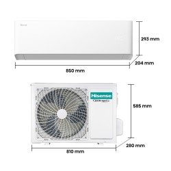 Aire Acondicionado Hisense UNI PURE HB35XU0A Split 1x1 con Bomba de Calor 3010 fg/h con WiFi
