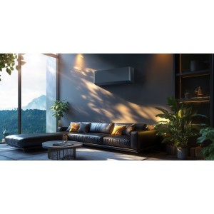 Aire Acondicionado Hisense UNI PURE HB35XU0B Negro Split 1x1 con Bomba de Calor 3010 fg/h con WiFi