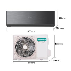 Aire Acondicionado Hisense ENERGY PRO X QH35XV4B Split 1x1 con Bomba de Calor 3010 fg/h con WiFi