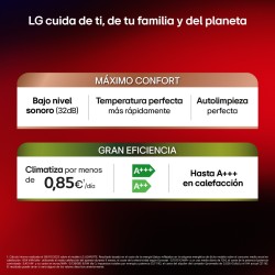 Aire Acondicionado LG ECOLG12SET Split 1x1 con Bomba de Calor 3000 fg/h con WiFi