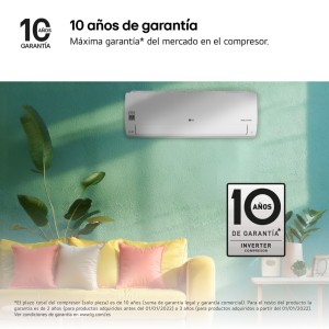 Aire Acondicionado LG REPLACE24XSET Split 1x1 con Bomba de Calor 5676 fg/h con WiFi