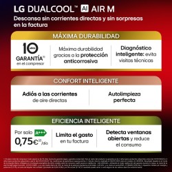 Aire Acondicionado LG MAGNA12MXSET Split 1x1 con Bomba de Calor 3010 fg/h con WiFi