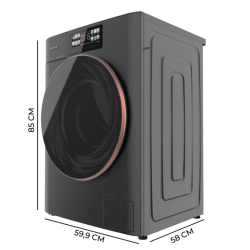 Lavadora Cecotec Bolero DressCode 10950 Autodose Inverter 3D Steel A 10 Kg de Capacidad