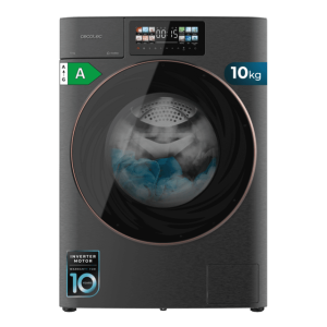 Lavadora Cecotec Bolero DressCode 10950 Autodose Inverter 3D Steel A 10 Kg de Capacidad