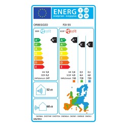 Klimaanlage Orbegozo FDI 243 Split 1x1 mit Wärmepumpe 6000 fg/h mit WiFi
