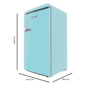Mini Frigorífico Cecotec Bolero CoolMarket TT Origin 95 Blue E Capacidad de 95 Litros (89cm Alto x 49cm Ancho)
