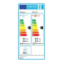 Portable Klimaanlage Orbegozo ADR 128 3000 fg/h Wärmepumpe mit 4 Modi (Kälte, Wärme, Lüfter und Luftentfeuchter)