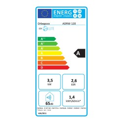 Portable Klimaanlage Orbegozo ADRW 120 WIFI 3000 fg/h mit 3 Modi (Kälte, Lüfter und Luftentfeuchter)