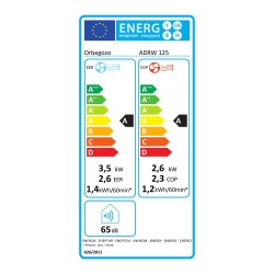 Portable Klimaanlage Orbegozo ADRW 125 3000 fg/h Wärmepumpe mit 4 Modi (Kälte, Wärme, Lüfter und Luftentfeuchter)