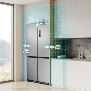 Amerikanischer Kühlschrank Cecotec Bolero CoolMarket 4D 466 SBI Inox E von 466 Liter Kapazität