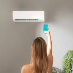 Klimaanlage Cecotec AirClima 12000 Smartfresh Connected Split 1x1 mit der Wärmepumpe 3000 fg/h con WiFi