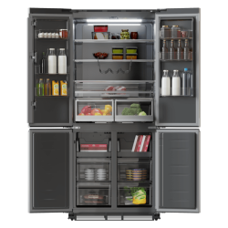 Amerikanischer Kühlschrank Cecotec Bolero CoolMarket 4D 466 SBI Inox E von 466 Liter Kapazität