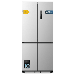 Frigorífico Americano Combi Cecotec Bolero CoolMarket 4D 466 SBI Inox E Capacidad de 466 Litros