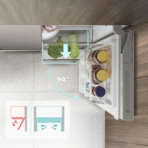 Amerikanischer Kühlschrank Cecotec Bolero CoolMarket SBS 436 SBI Inox E Kapazität von 436 Liter