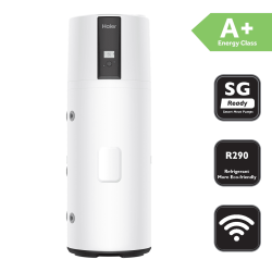 Bomba de calor ACS Aerotermia HAIER HP250M7-F9 Mural 250 Litros Gas R-290 con WiFi