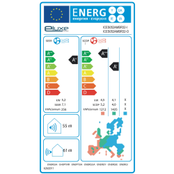 Klimaanlage Eluxe Amber Split 1x1 mit Wärmepumpe 4500 fg/h