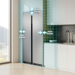 Amerikanischer Kühlschrank Cecotec Bolero CoolMarket SBS 436 SBI Inox E Kapazität von 436 Liter