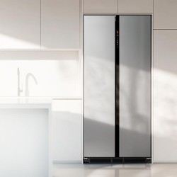 Amerikanischer Kühlschrank Cecotec Bolero CoolMarket SBS 436 SBI Inox E Kapazität von 436 Liter